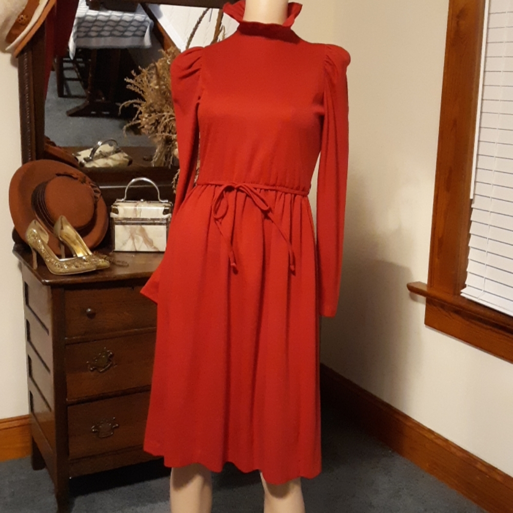 60's Vintage red dress.